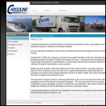 Screen shot of the Cargoline International Ltd website.