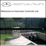 Screen shot of the Instrutec Controls website.