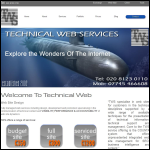 Screen shot of the Technical Web Services website.