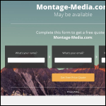 Screen shot of the Montage Media Ltd website.