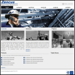 Screen shot of the Zencus International Ltd website.