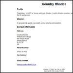 Screen shot of the Country Rhodes Property Investments website.