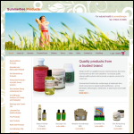Screen shot of the Summerbee Products website.