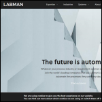 Screen shot of the Labman Automation Ltd website.