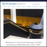 Screen shot of the Structural Stairways Ltd website.