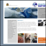 Screen shot of the Marine Surveys website.