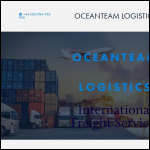 Screen shot of the Oceanteam Logistics Ltd website.