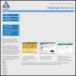 Screen shot of the Diaphragm Pumps Ltd website.