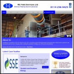 Screen shot of the RE Field Services Ltd website.