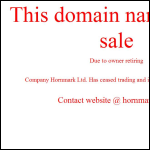 Screen shot of the Hornmark Ltd website.