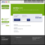 Screen shot of the Sorsky Ltd website.