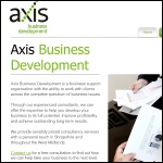 Screen shot of the Axis Business Development website.