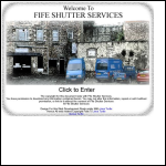 Screen shot of the Fife Shutter Services website.