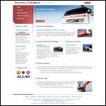 Screen shot of the John Seymour Transport Ltd website.