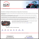 Screen shot of the Agri Transmissions Ltd website.