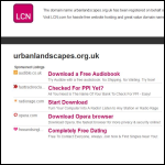 Screen shot of the Urbanlandscapes website.