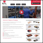 Screen shot of the Kingsmoor Packaging website.