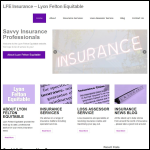 Screen shot of the LFE Insurance Services Ltd website.