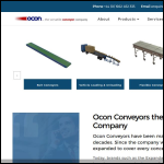 Screen shot of the Ocon - Owens Conveyor Co. website.