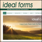 Screen shot of the Ideal Forms Ltd website.