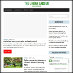 Screen shot of the The Urban Garden website.