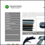 Screen shot of the Trafford Rubber Products Ltd website.