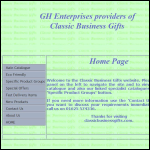 Screen shot of the G H Enterprises website.