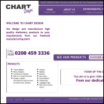 Screen shot of the Chart Design Ltd website.