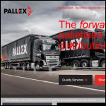Screen shot of the Pall-Ex Group Ltd website.