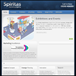 Screen shot of the Spiritas Ltd website.
