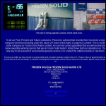Screen shot of the Frozen Solid Cryogenics Ltd website.