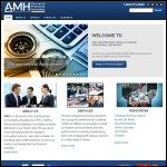 Screen shot of the AMH Accounting Services website.