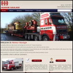 Screen shot of the Heanor Haulage Ltd website.