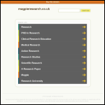 Screen shot of the Magpie Research Services Ltd website.