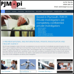 Screen shot of the PJM-pi Private Investigators website.