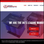 Screen shot of the Majestic Transformer Co website.