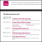 Screen shot of the FD Electronics Ltd website.