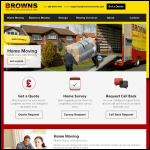 Screen shot of the Browns Removals & Storage website.