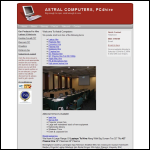 Screen shot of the Astral Computers Group website.