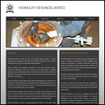 Screen shot of the Yarmouth Rewinds Ltd website.