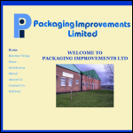 Screen shot of the Packaging Improvements Ltd website.
