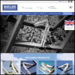 Screen shot of the Bayliss Precision Components Ltd website.