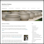 Screen shot of the Bentham Pottery website.