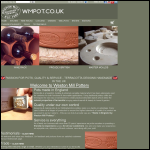 Screen shot of the Weston Mill Pottery Ltd website.