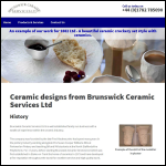 Screen shot of the Brunswick Ceramic Services Ltd website.