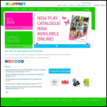 Screen shot of the Lappset UK Ltd website.