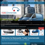 Screen shot of the Doncaster Trade Commercials website.