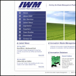Screen shot of the Innovation Waste Management Ltd website.