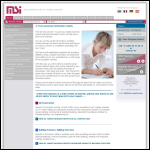 Screen shot of the MSI Reports Ltd website.