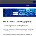 Screen shot of the The Industrial Marketing Agency website.